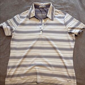 Boys 12/14 Nike Striped Golf Polo Shirt